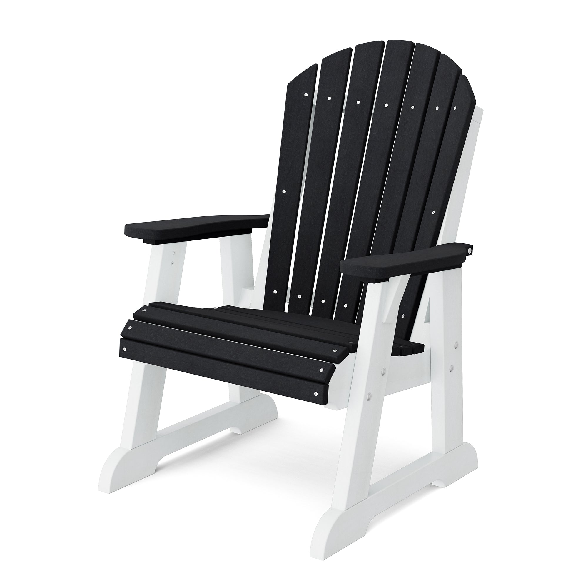 Heritage High Fan Back Chair - Classic Wooden Dining Chair with Upholstered Seat - Perfect for Farmhouse, Rustic & Traditional Dining Rooms