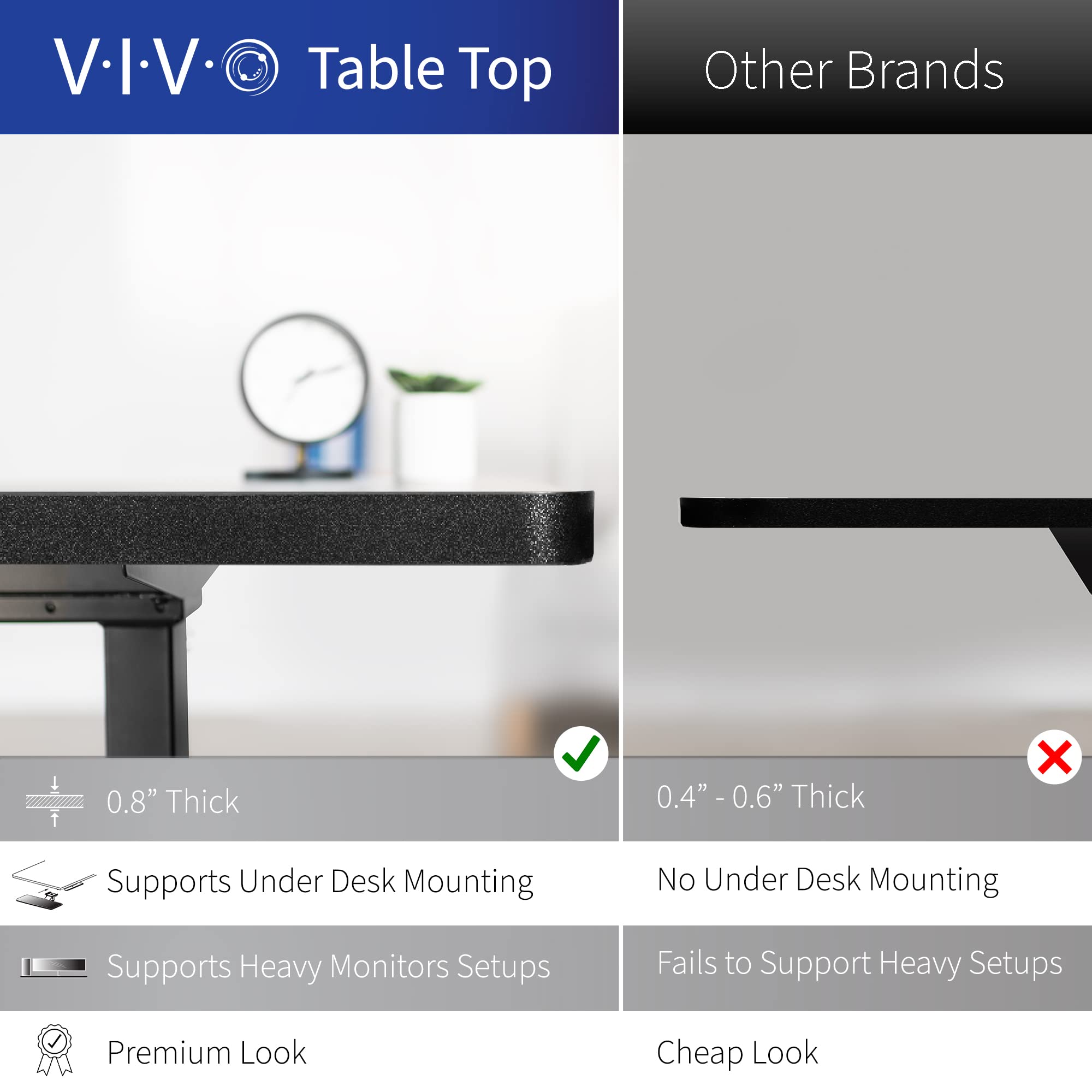 VIVO Electric L-Shaped Standing Desk 84 x 63 Inches, Height Adjustable with Memory Controller, Black Top & Frame (DESK-E3CTBB-84) - Perfect for Home Office, Gaming Setup and Workspace Ergonomics