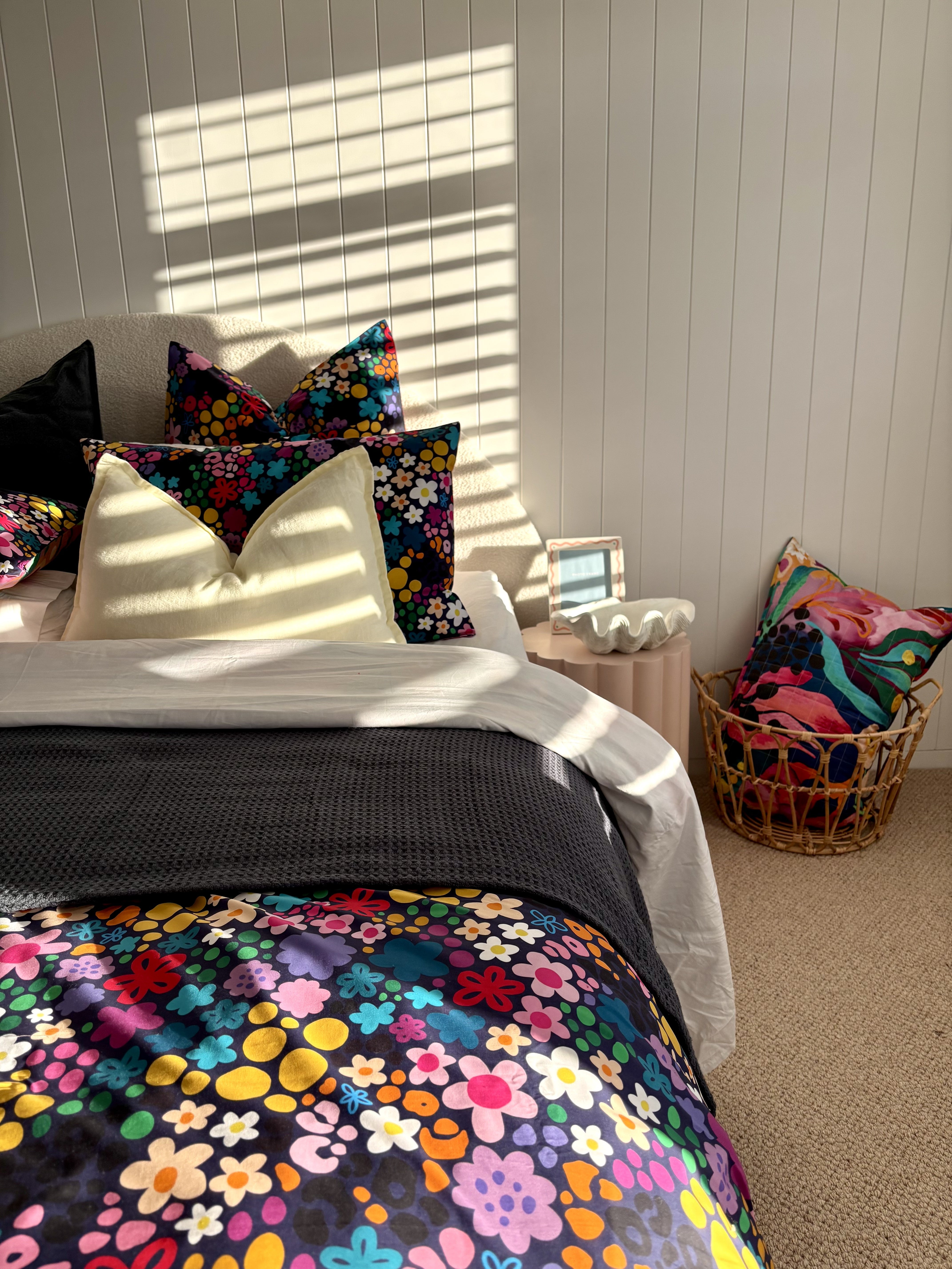 Kasey Rainbow Matilda Quilt Cover Set - Soft & Stylish Bedding for Cozy Nights - Perfect for Master Bedrooms, Guest Rooms & Dorm Decor