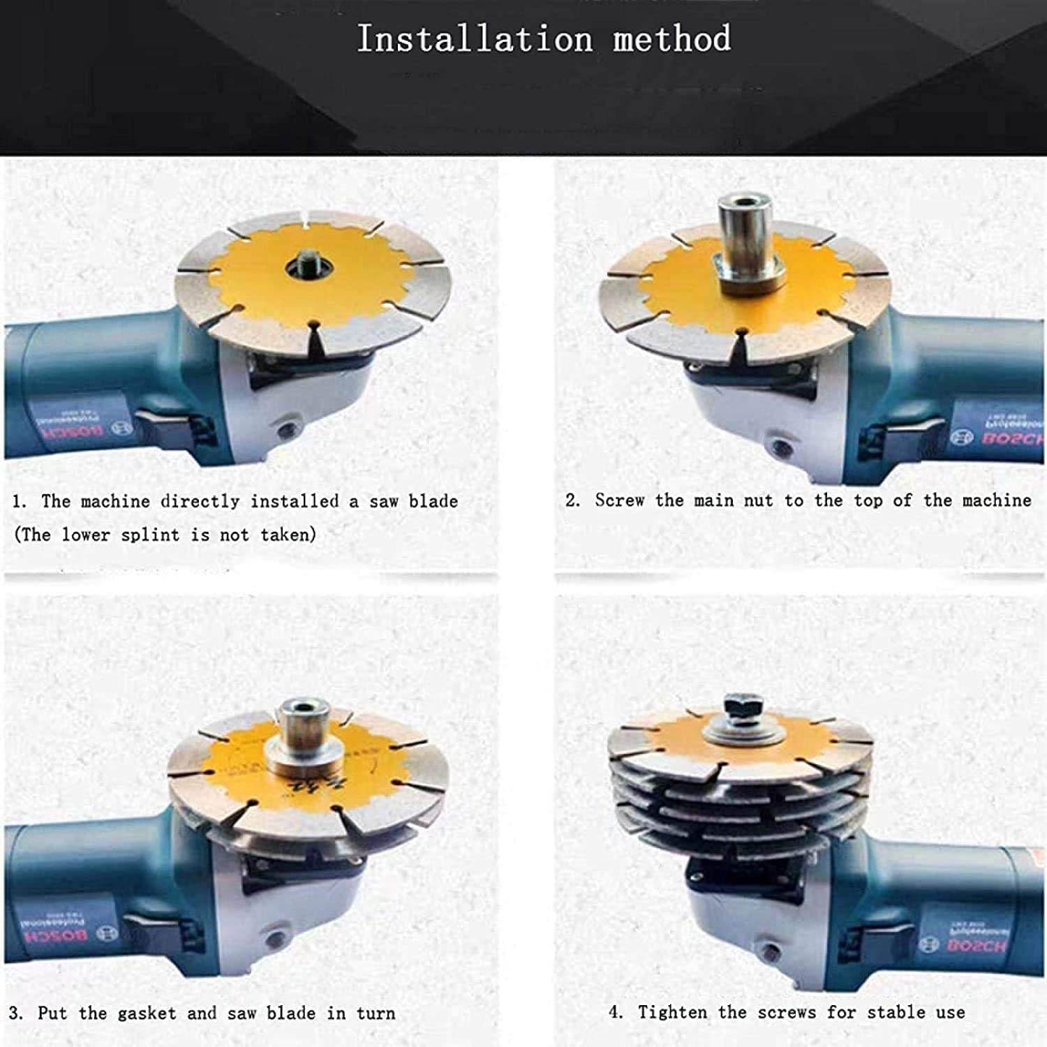 M10/M14 Angle Grinder to Grooving Machine Adapter Converter - Power Tool Accessory for Slotting & Drilling | Compatible with Variable Speed Tools | Workshop & DIY Projects