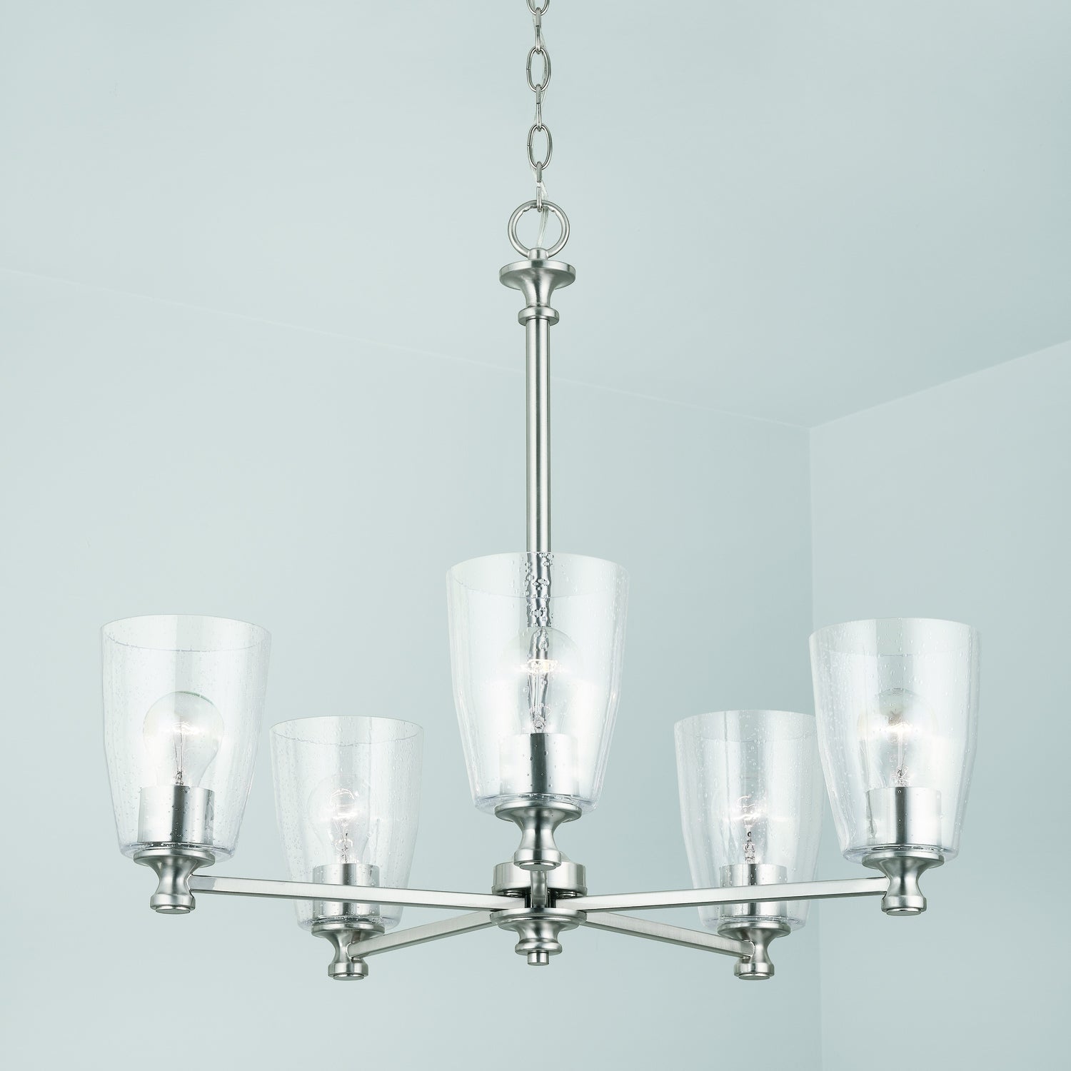 Elegant 5-Light Chandelier by Capital Lighting - Modern Ceiling Fixture for Dining Room, Living Room & Bedroom Lighting
