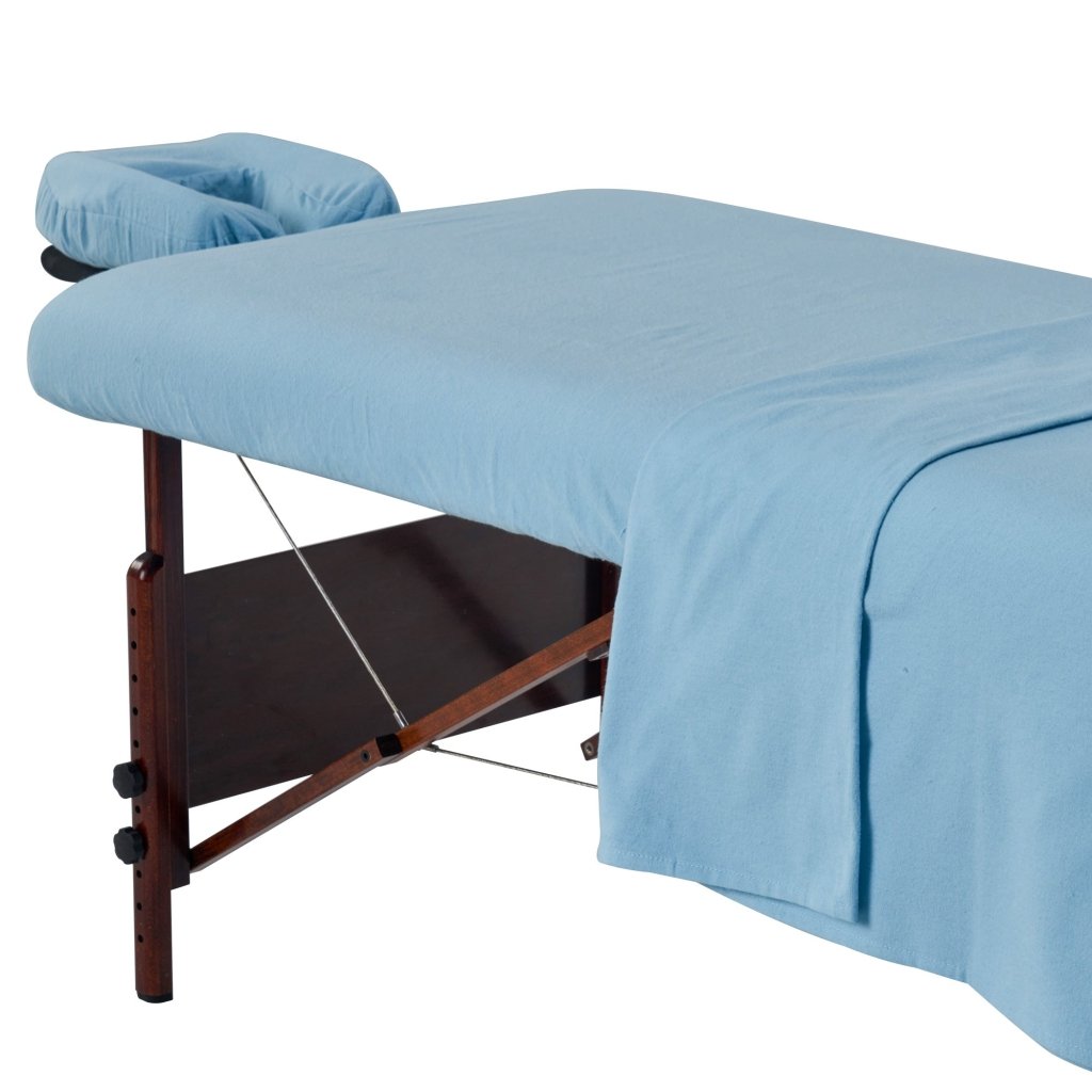 Premium Cotton Flannel Massage Table Sheets Set (3-Piece) - Soft & Durable Spa Bed Covers for Salon & Home Use - Includes Table Cover, Face Cushion Cover & Fitted Sheet - Perfect for Professional Massage, Facial Treatments & Relaxation Therapy