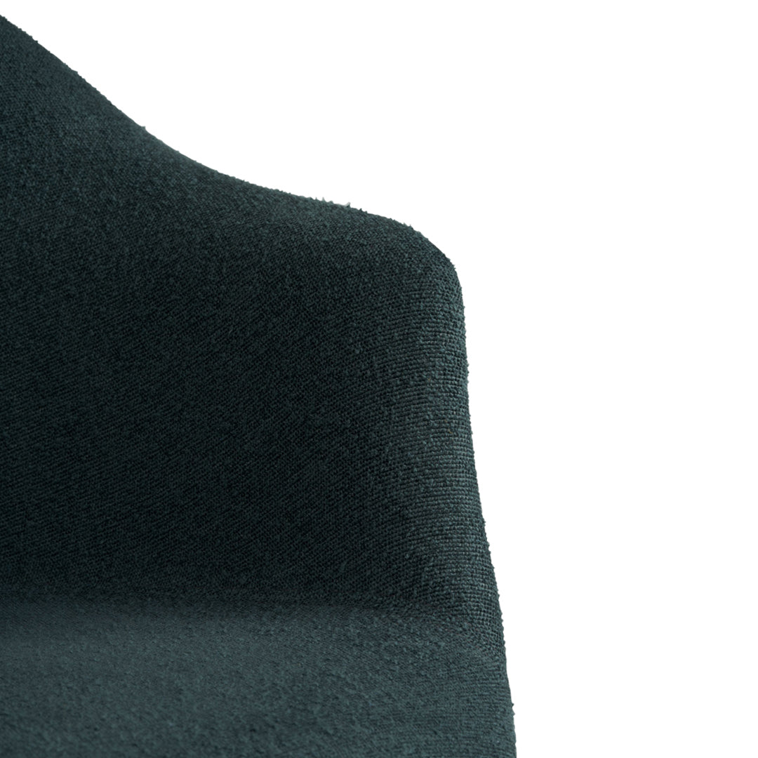 Bat Dining Chair with Conic Base - Fully Upholstered Modern Kitchen Chair for Dining Room, Restaurant & Cafe