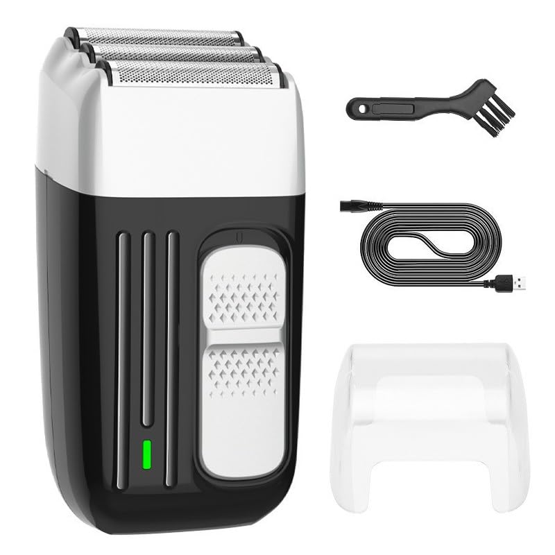 Premium 3-Blade Electric Shaver for Men - Rechargeable Wet/Dry Beard Trimmer & Bald Head Shaver with Washable Heads | Ideal for Travel, Gym, Home Use & Daily Grooming | Perfect Gift for Father's Day & Birthday