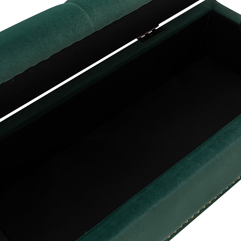 Egmund Upholstered Flip Top Storage Bench - Stylish Ottoman with Hidden Storage for Bedroom, Living Room & Entryway - Perfect for Home Organization & Extra Seating