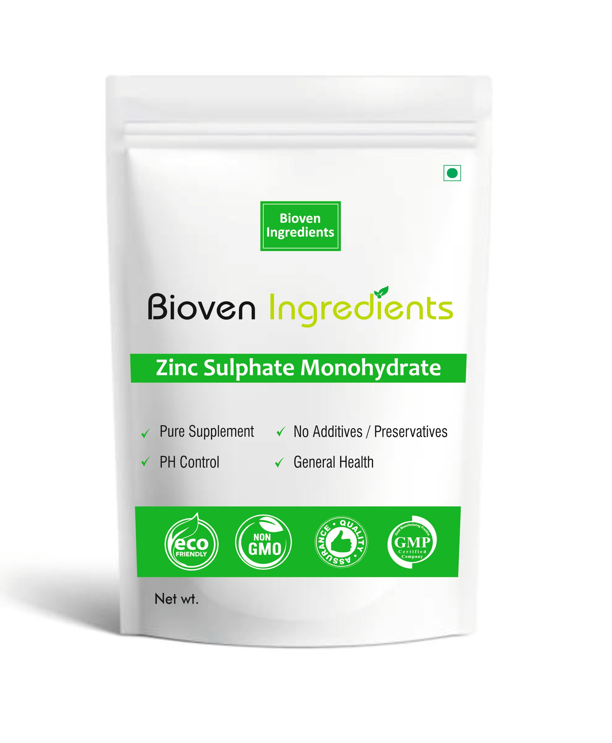 Premium Zinc Sulphate Monohydrate Powder (125g) - High Purity Lab & Dietary Supplement for Immune Support, Skin Health & Agriculture Use
