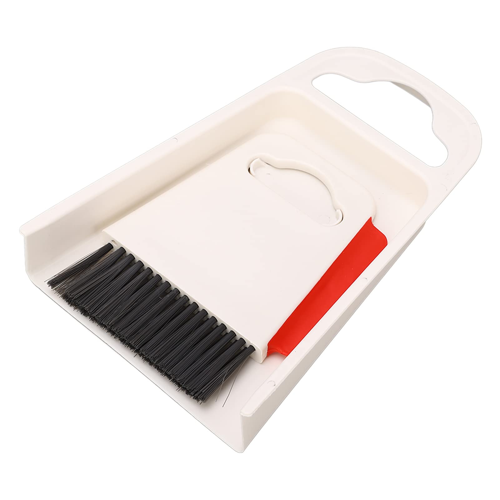 Zerodis Mini Desktop Cleaning Broom Set - Compact Sweep Bar & Counter Brush for Dry/Wet Use with Dustpan - Office, Kitchen, Workstation & Home Cleaning Tool - Perfect for Small Spaces, Countertops, Tight Corners - Quick Cleanups on Desks, Tables, Shelves - Essential for Daily Dusting, Crumbs Removal, Spill Cleanup - Ideal for Apartments, Dorms, RVs & Small Living Spaces