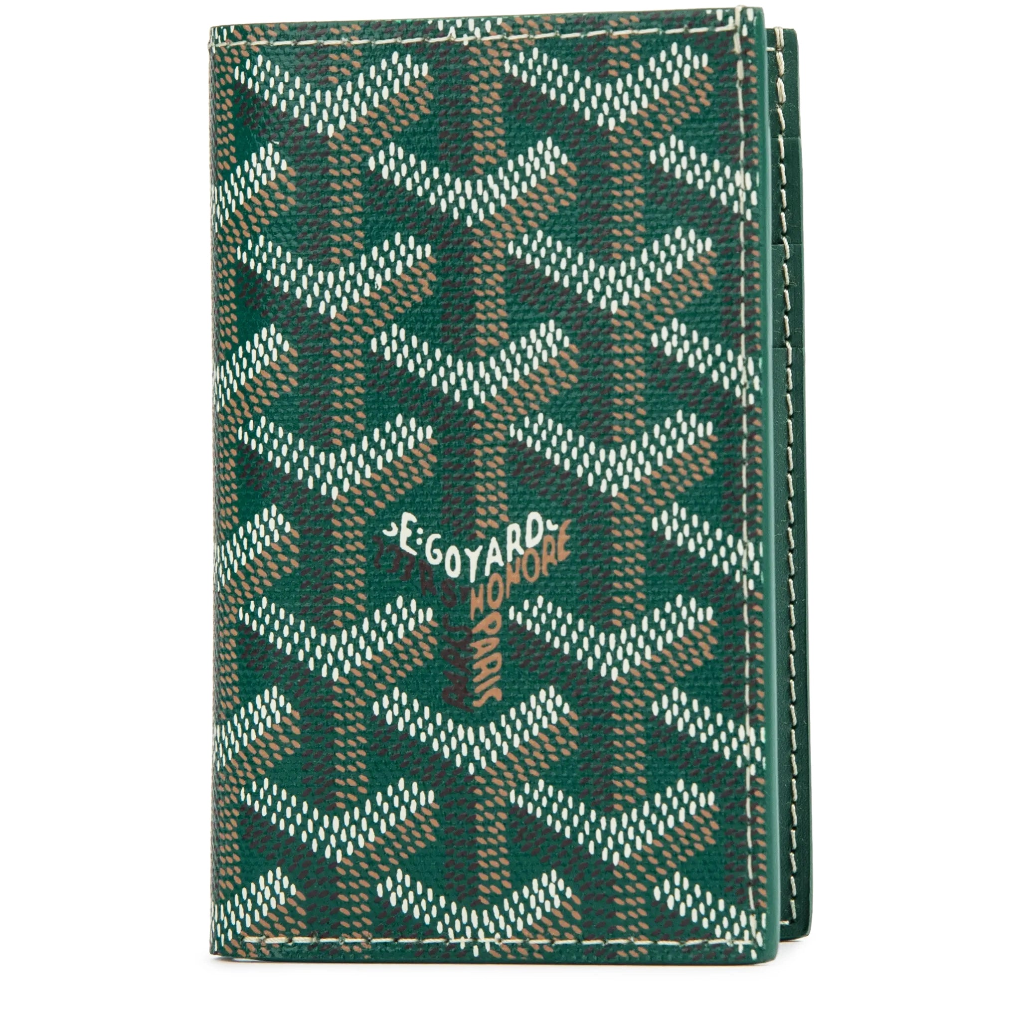 Goyard Saint Pierre Card Wallet in Green - Premium Leather Card Holder for Men & Women - Perfect for Business, Travel, and Everyday Use
