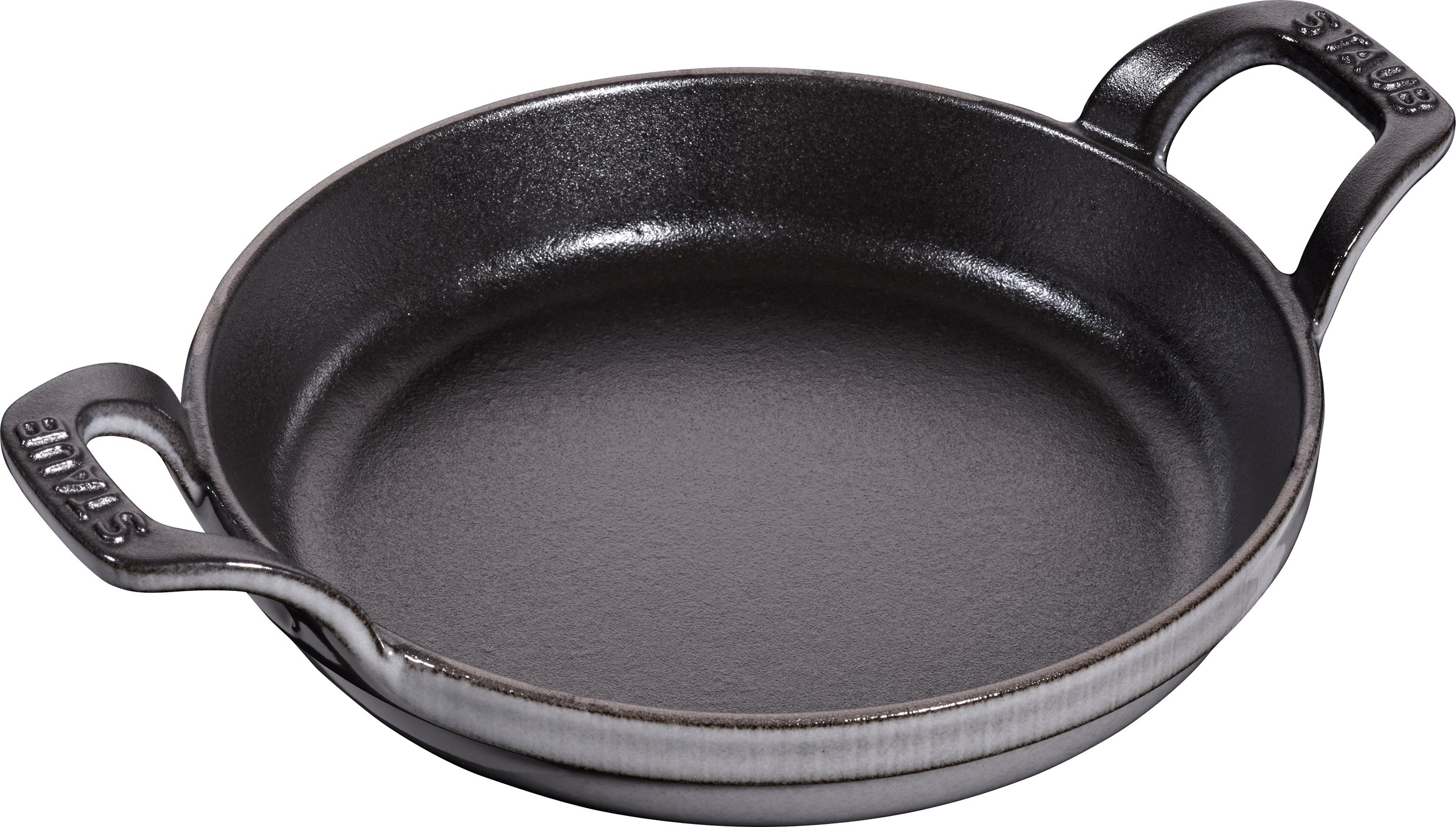 Staub 16cm Gray Egg Skillet – Premium Cast Iron Pan for Perfect Omelets & Frittatas | Ideal for Stovetop & Oven Cooking | Home & Kitchen Essentials