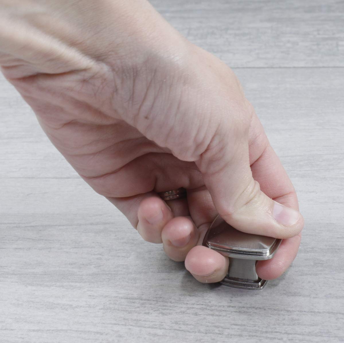 250 Pack Century Builders Choice 1-1/4 Inch Cabinet Drawer Square Knobs - Satin Nickel Finish (05253-15) - Perfect for Kitchen Cabinets, Bathroom Vanities & Furniture Hardware Upgrade