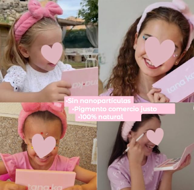 Tanaka Natural Vegan Kids Makeup Set - Non-Toxic, Eco-Friendly for Birthday & Halloween