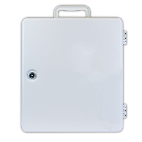 Large Plastic First Aid Cabinet - Wall Mounted Medical Storage Box for Home, Office & Emergency Kits - Perfect for Bathroom, Kitchen, Camping & Workplace Safety
