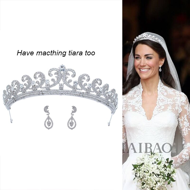 Cartier Halo Replica Tiara & Earrings Set - Luxury Bridal Crown Jewelry for Weddings, Prom & Special Occasions