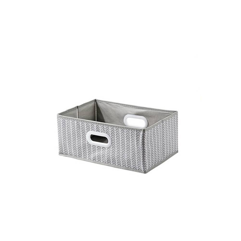 Foldable Storage Box with Buckle - Portable Closet Organizer for Clothes & Household Items, Wave Design, 38x24x16cm - Perfect for Bedroom, Closet & Travel Organization