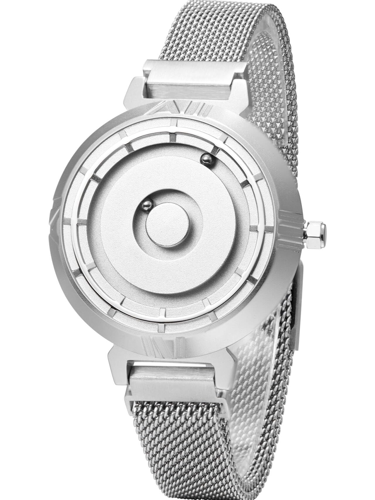 EUTOUR Women's Magnetic Wrist Watch - Minimalist Unisex Quartz Watch with Stainless Steel Bracelet (36mm) - Perfect for Office, Casual Wear & Gift Giving