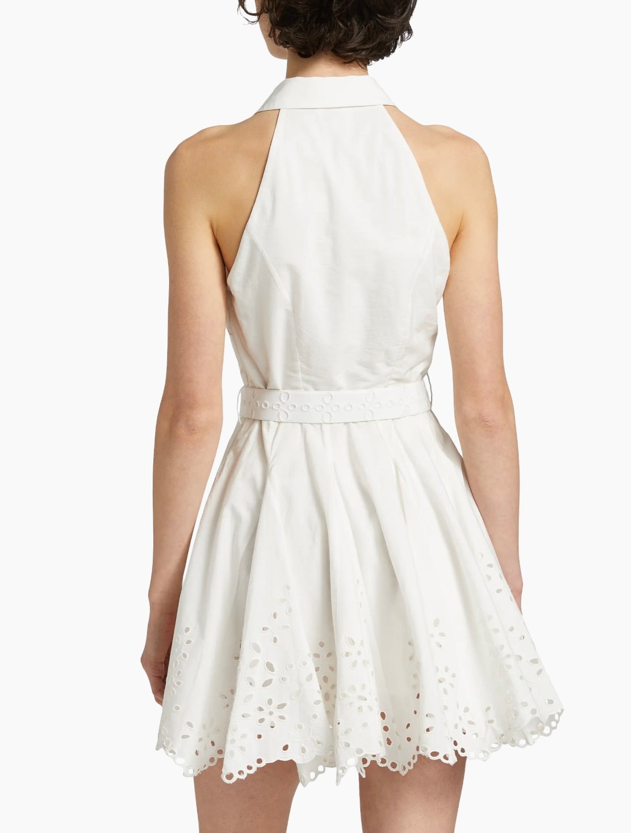 Adya Women's Short White Dress - Casual Summer Mini Dress for Beach, Party & Everyday Wear