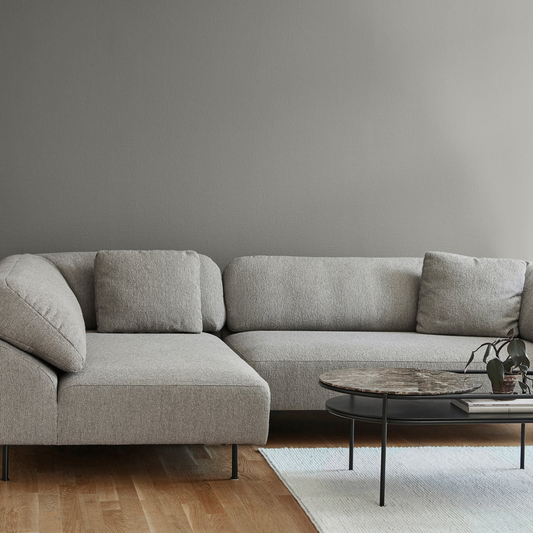 Modern Sectional Sofa with Pre-Configured Collar Design - Easy Setup Living Room Furniture for Home Theater & Family Gatherings
