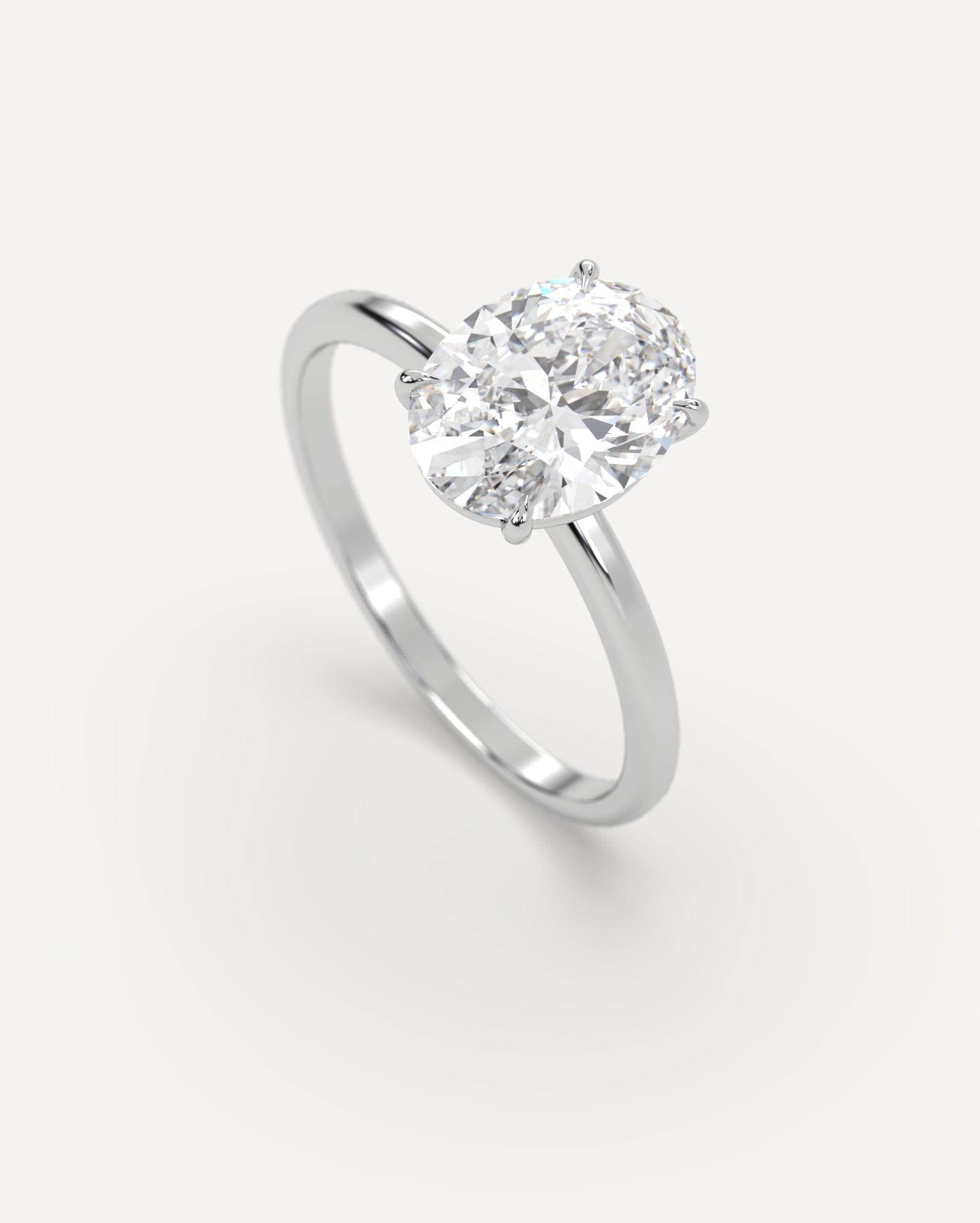 2 Carat Oval Cut Diamond Engagement Ring for Women - Elegant Solitaire Wedding Band, Anniversary Gift, Proposal Jewelry for Her - Perfect for Special Occasions & Everyday Luxury