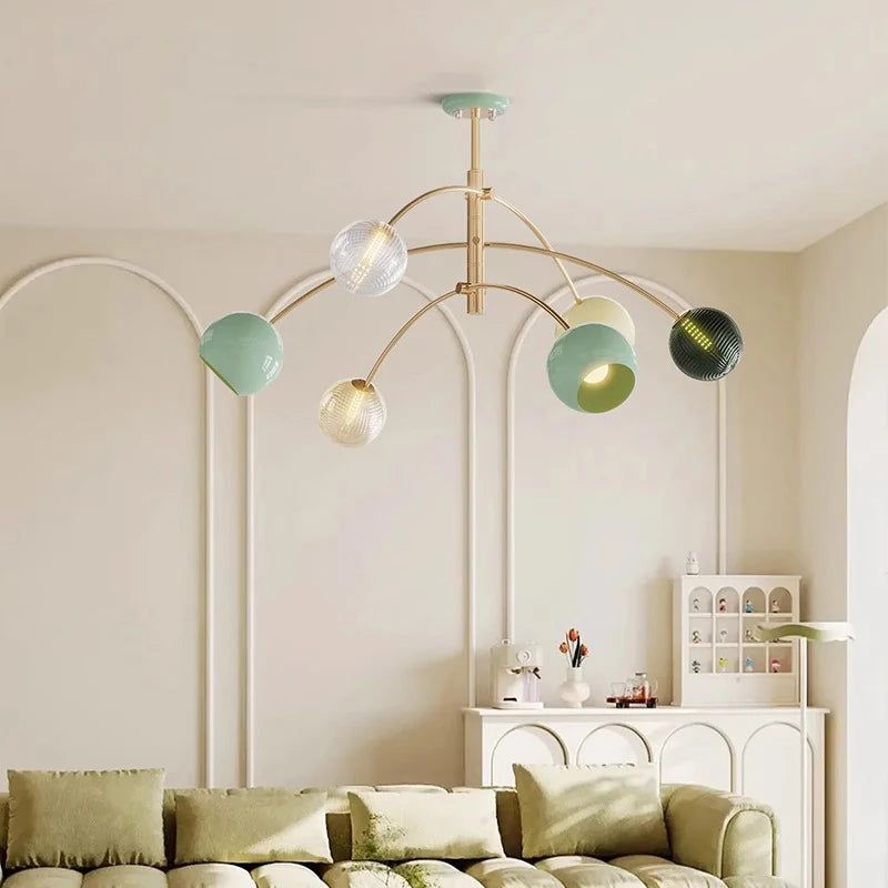 Elegant Crystal Pendant Chandelier for Living Room - Modern Ceiling Light Fixture for Dining Room, Bedroom, and Home Decor