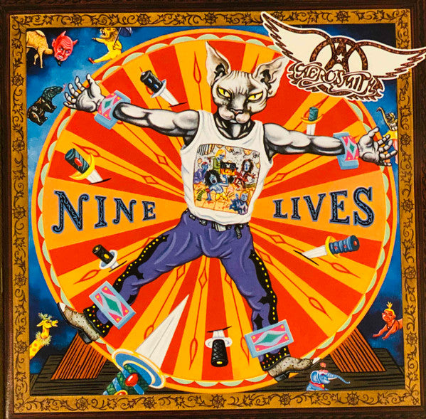 Aerosmith Nine Lives CD Album - Classic Rock Music for Home, Car & Party Playback