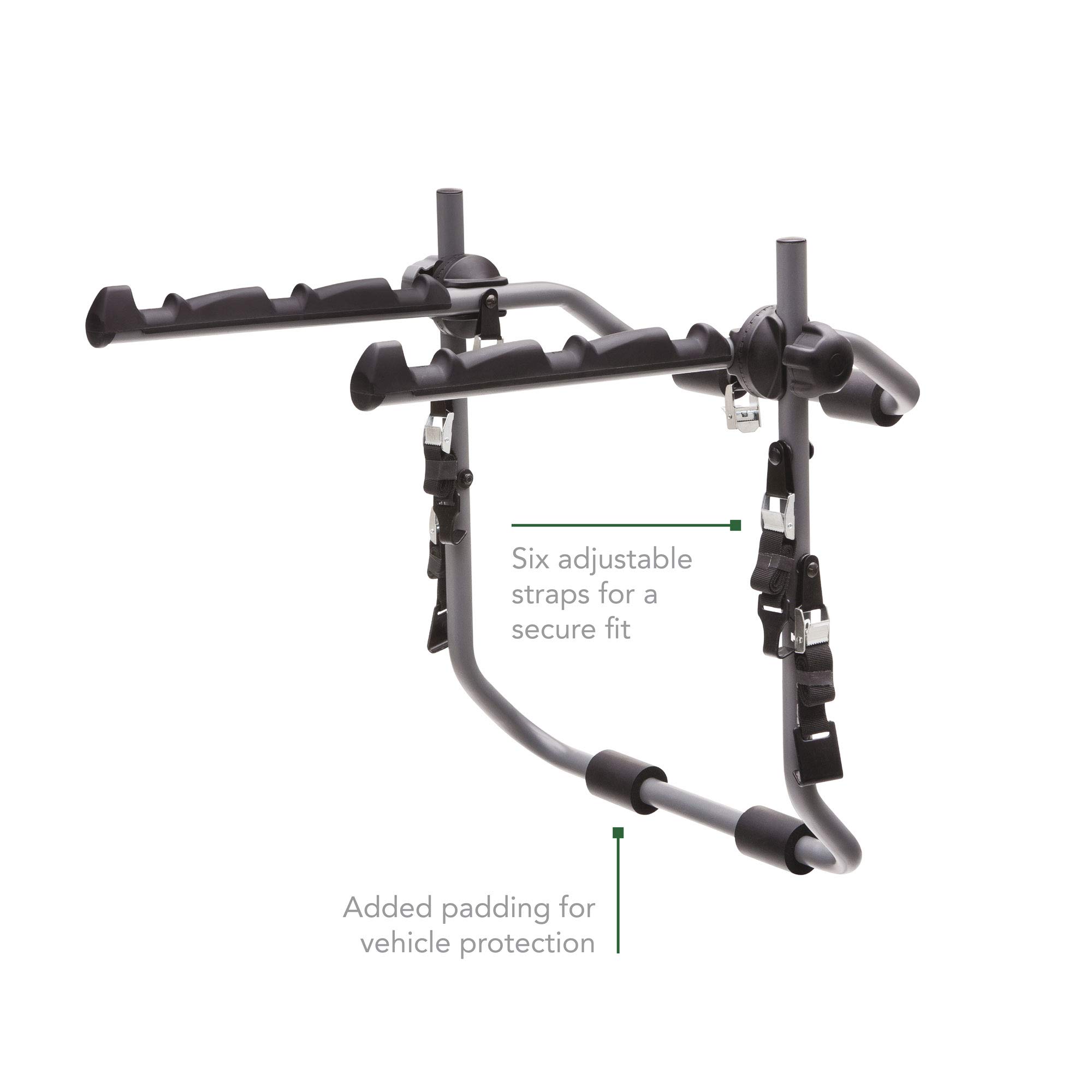 SportRack Back Up 3 Bike Trunk Mount Rack - Heavy Duty Bicycle Carrier for Cars, SUVs & Minivans - Perfect for Road Trips, Camping & Outdoor Adventures