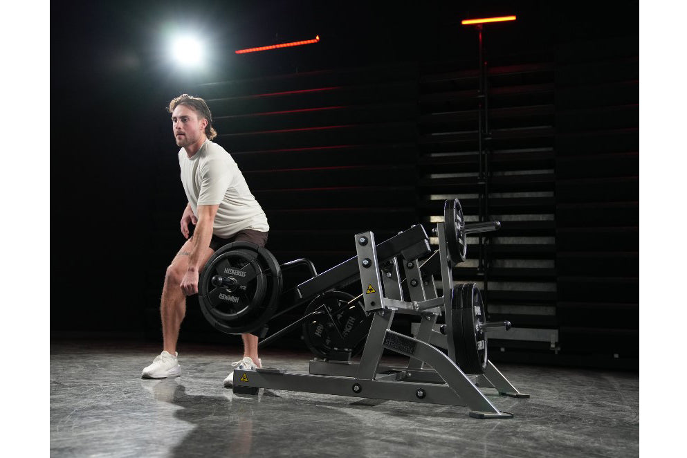 Hammer Strength Plate Loaded Squat High Pull Machine - Commercial Gym Equipment for Strength Training & Full Body Workouts | Perfect for Home Gyms & Fitness Centers