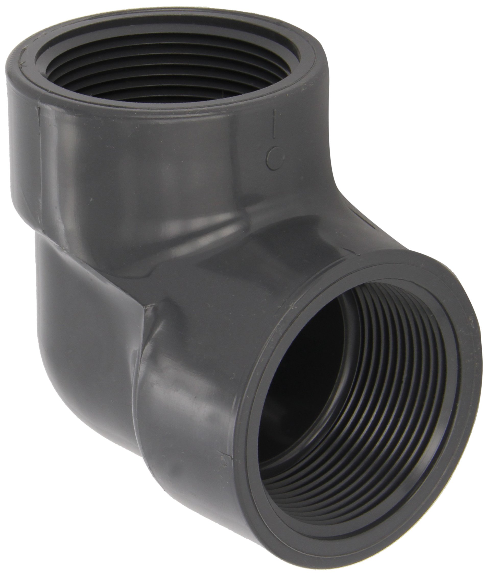 808 Series PVC Pipe Fitting - 90 Degree Elbow, Schedule 80, 1/2