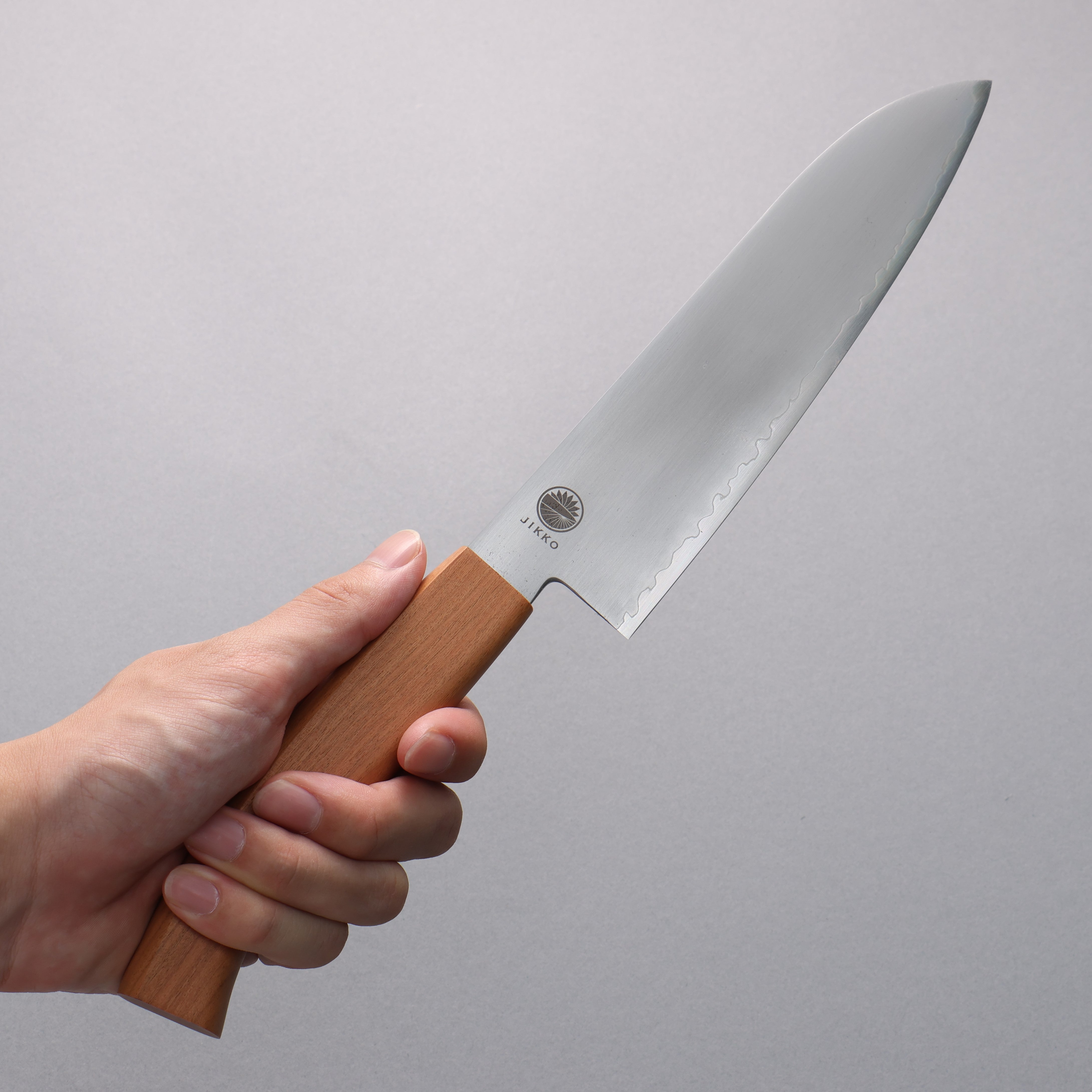 Premium Jikko VG10 Santoku Knife 180mm - Japanese Chef Knife with Cherry Wood Handle for Slicing, Dicing & Mincing - Perfect for Home Cooking & Professional Kitchens