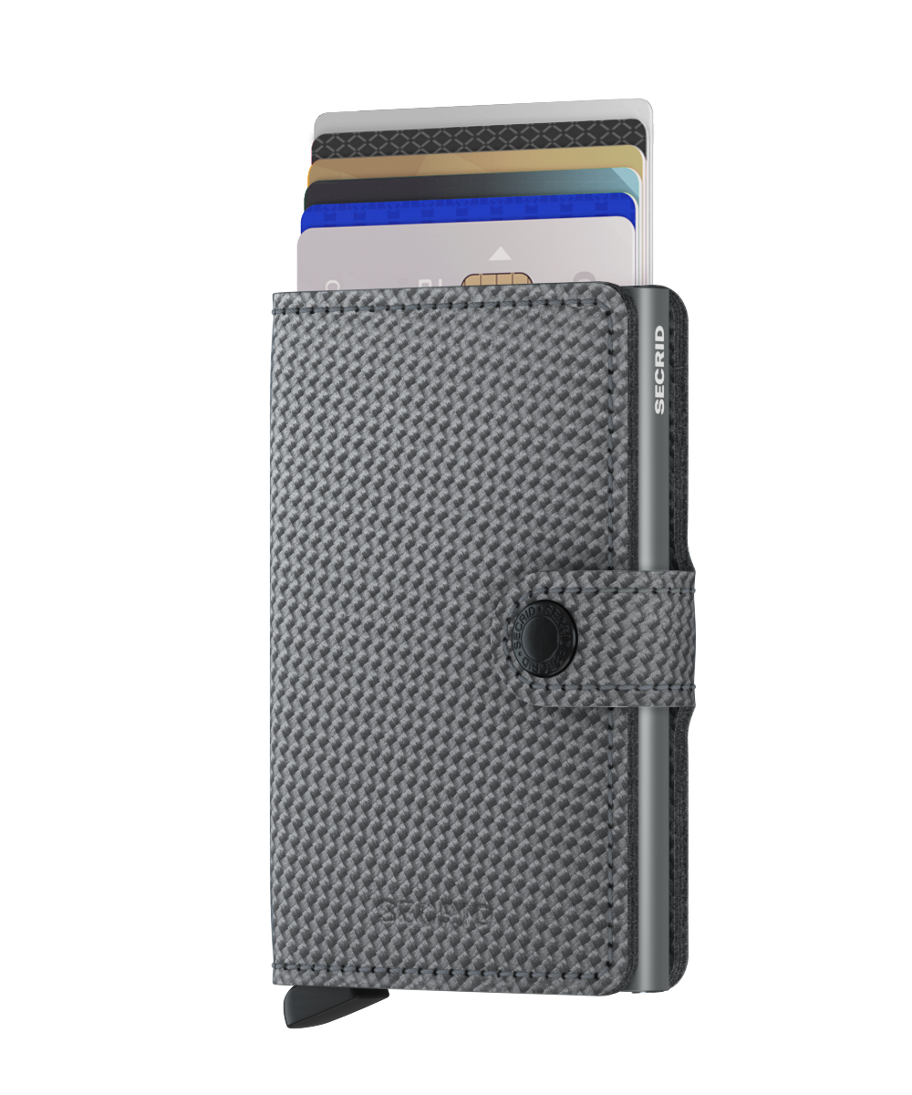 SECRID Mini Wallet Carbon - Slim RFID Blocking Card Holder for Men & Women - Perfect for Travel, Business & Everyday Use
