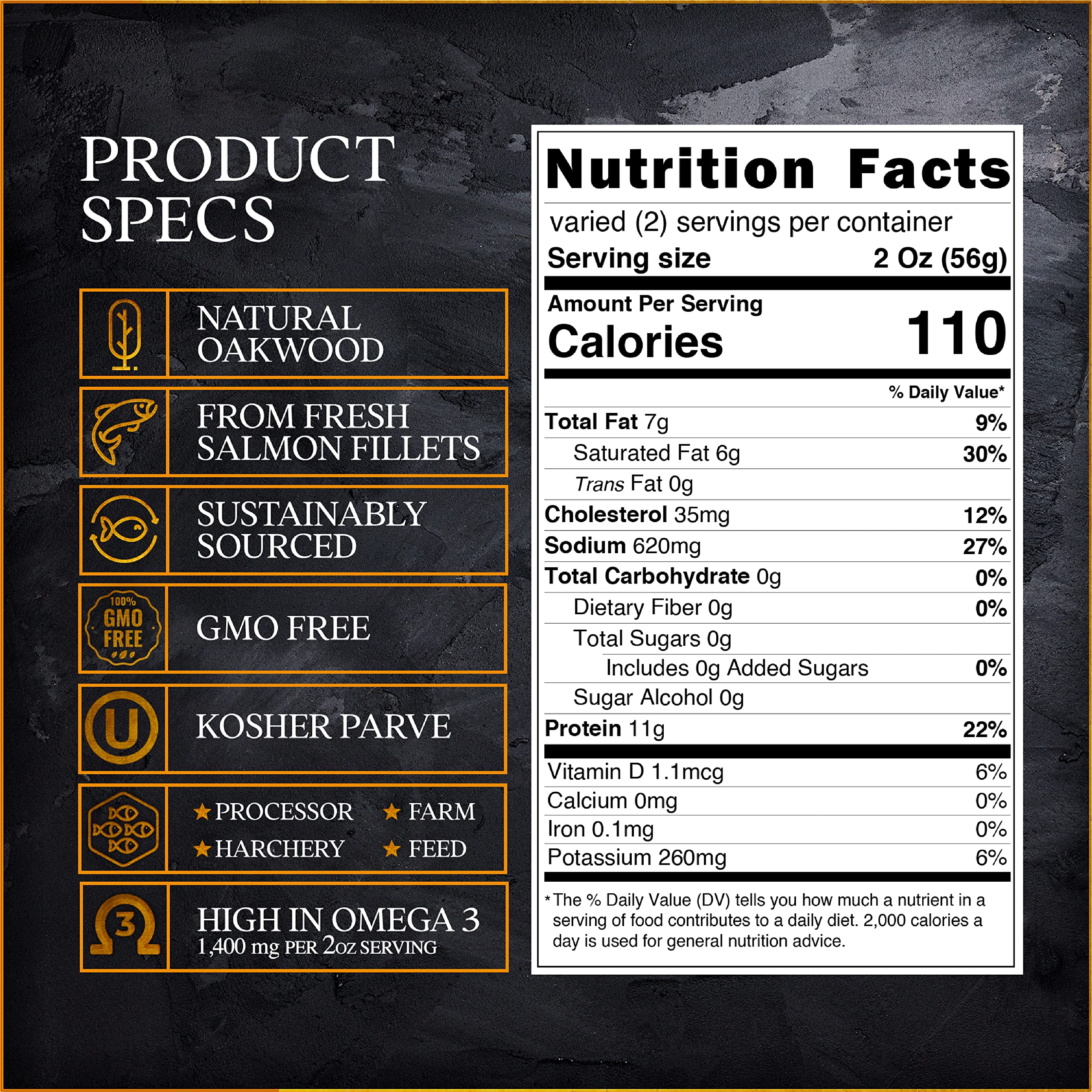 Premium Norwegian Smoked Salmon Slices - 9 Pack (3.5 Oz Each) - Kosher Certified, Gluten Free, Rich in Omega-3 - Made from Fresh Atlantic Salmon Fillets - Ready to Eat Gourmet Delicacy - Perfect for Bagels, Salads, Charcuterie Boards & Holiday Entertaining