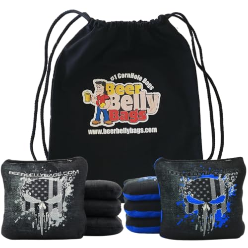 Black/Blue Splatter Skulls