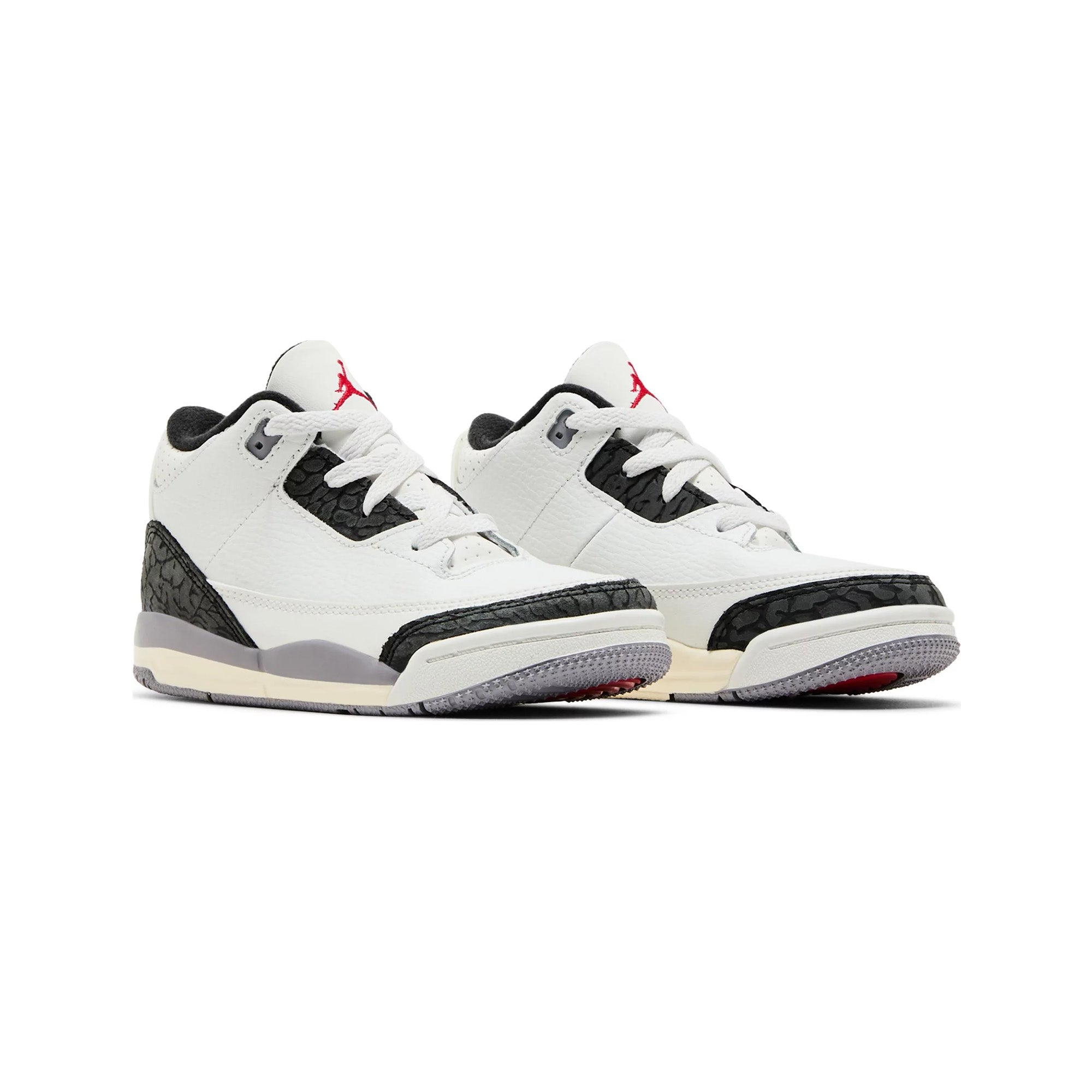 Air Jordan 3 Retro 'Cement Grey' TD Sneakers (2024) - Men's Basketball Shoes for Casual Wear & Street Style