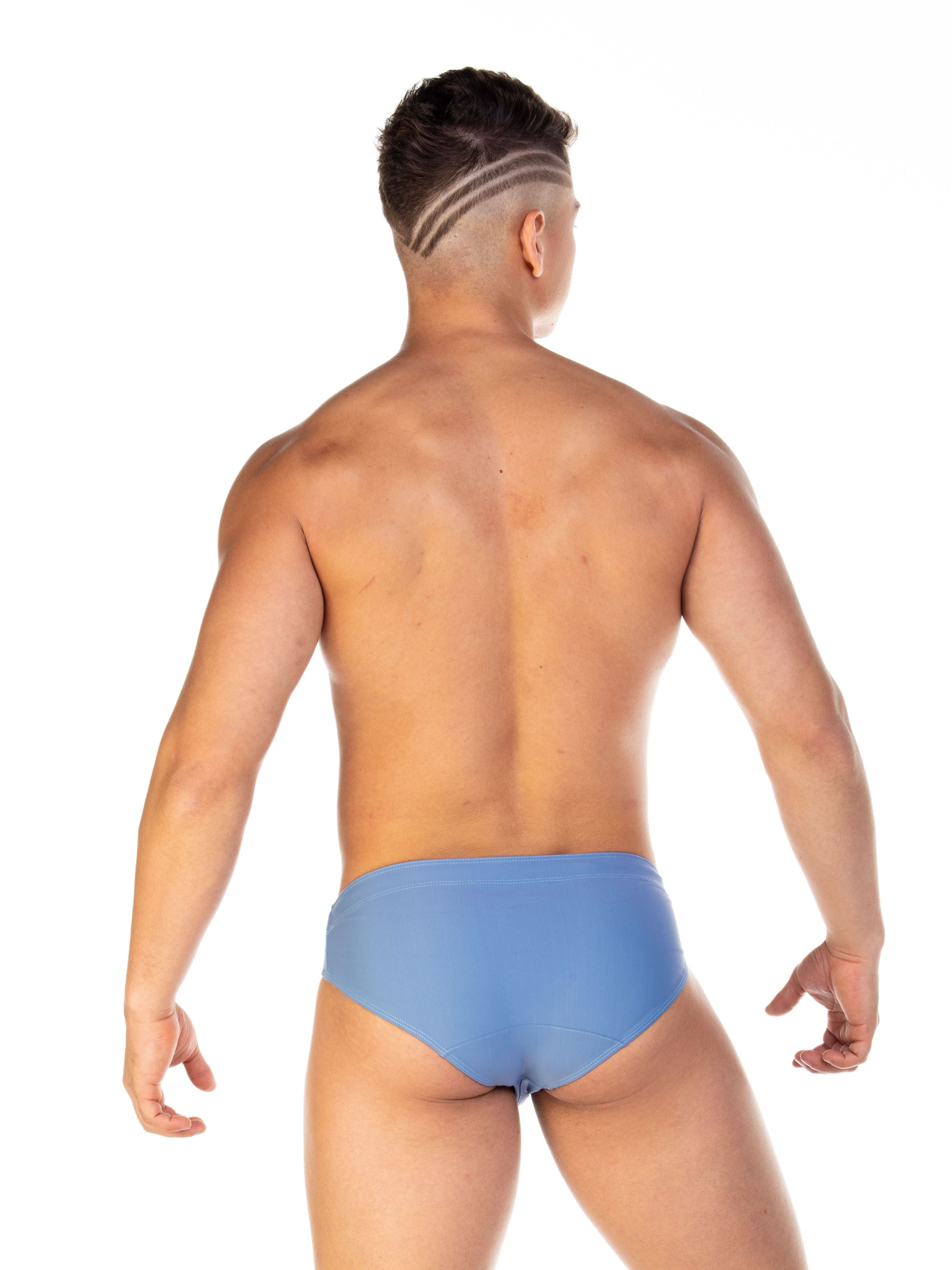 Gigo Men's Classic Swim Briefs - Comfortable Blue Swim Trunks for Beach, Pool & Water Sports | Quick-Dry & Stylish Swimwear