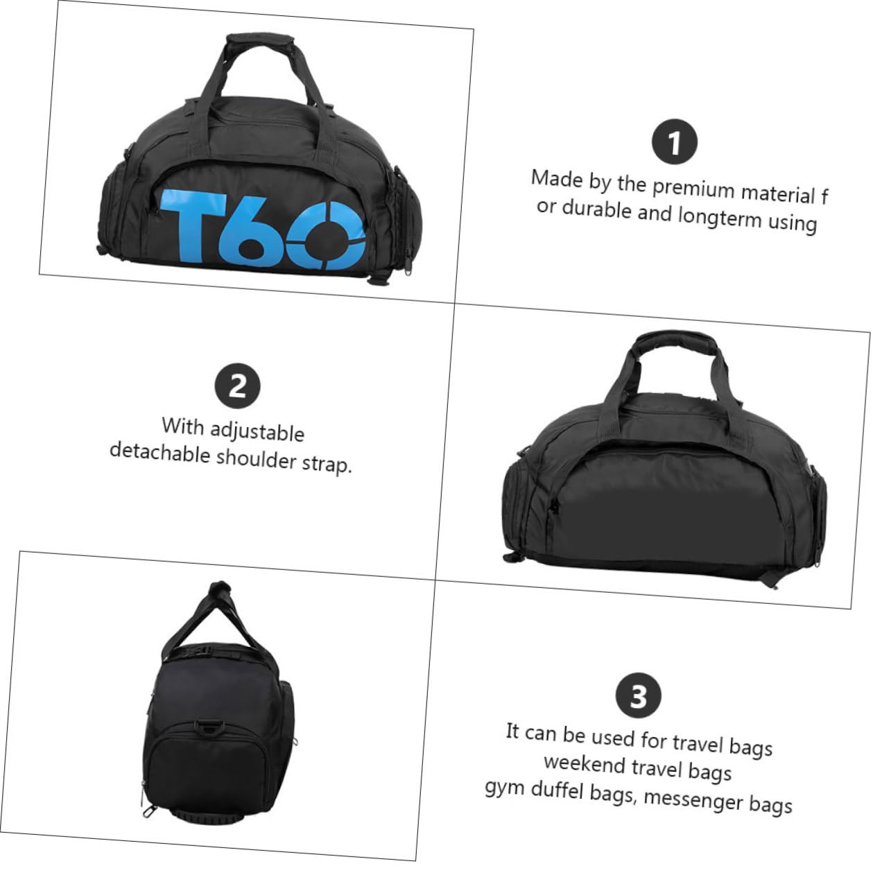 Kisangel Titanium Tent Stakes - Lightweight Backpacking Gear for Camping, Hiking & Outdoor Adventures - Durable Polyester Shoulder Bag with Mesh Pockets for Sports & Travel Accessories