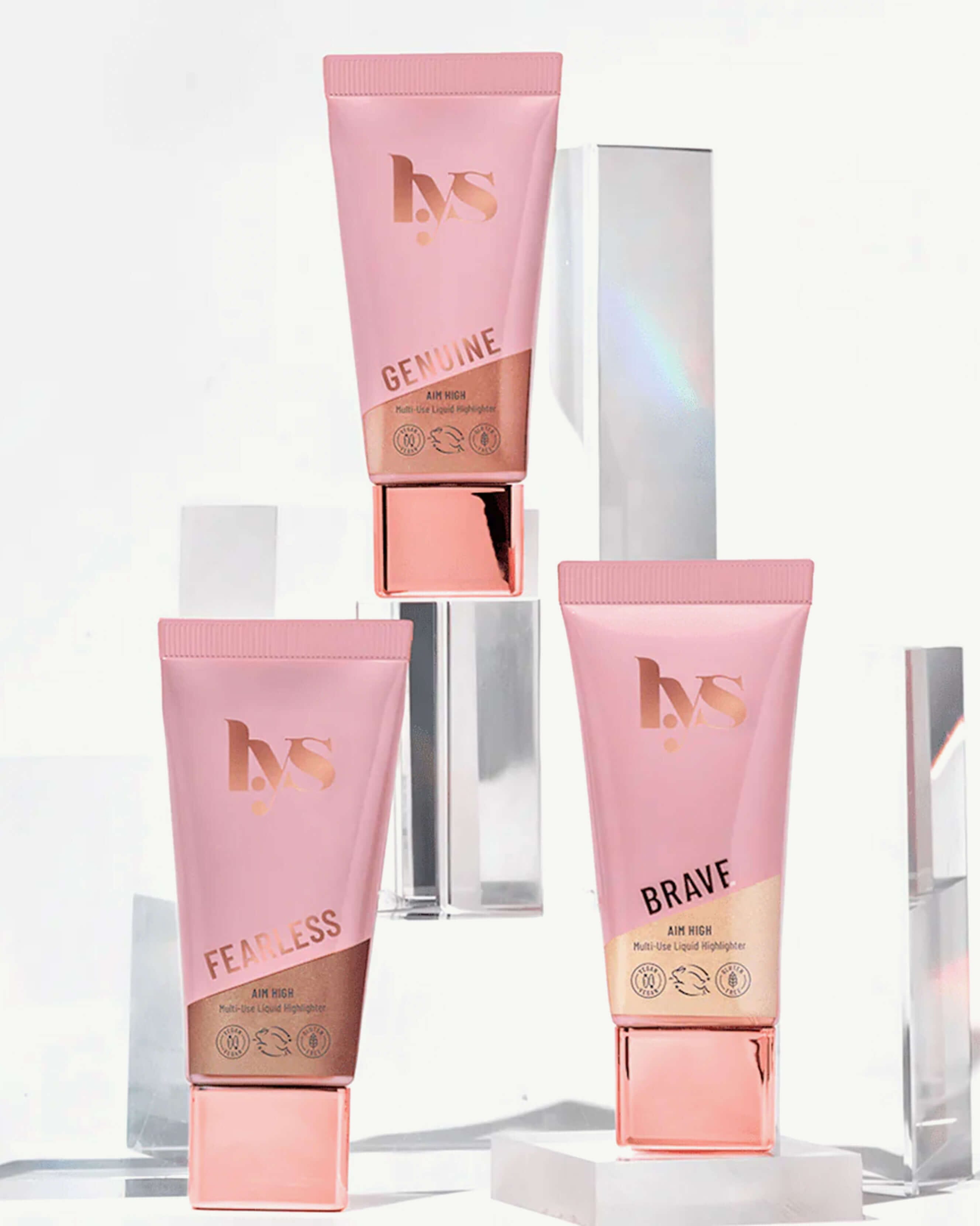 Aim High Multi-Use Liquid Highlighter - Bright & Blendable Makeup for Face, Eyes & Body | Perfect for Contouring, Strobing & Festival Glow