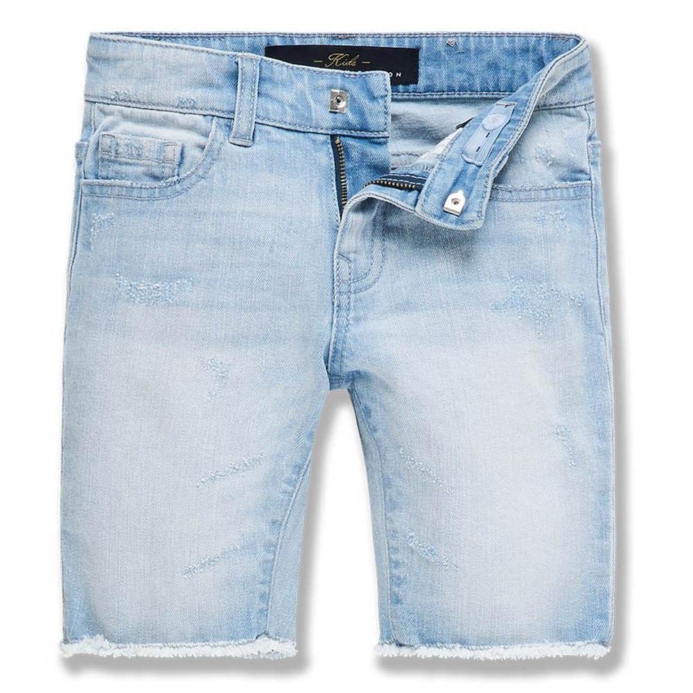 Jordan Craig Boys Edison Denim Shorts - Ice Blue | Comfortable Kids' Casual Wear for Summer, Playground & Outdoor Activities
