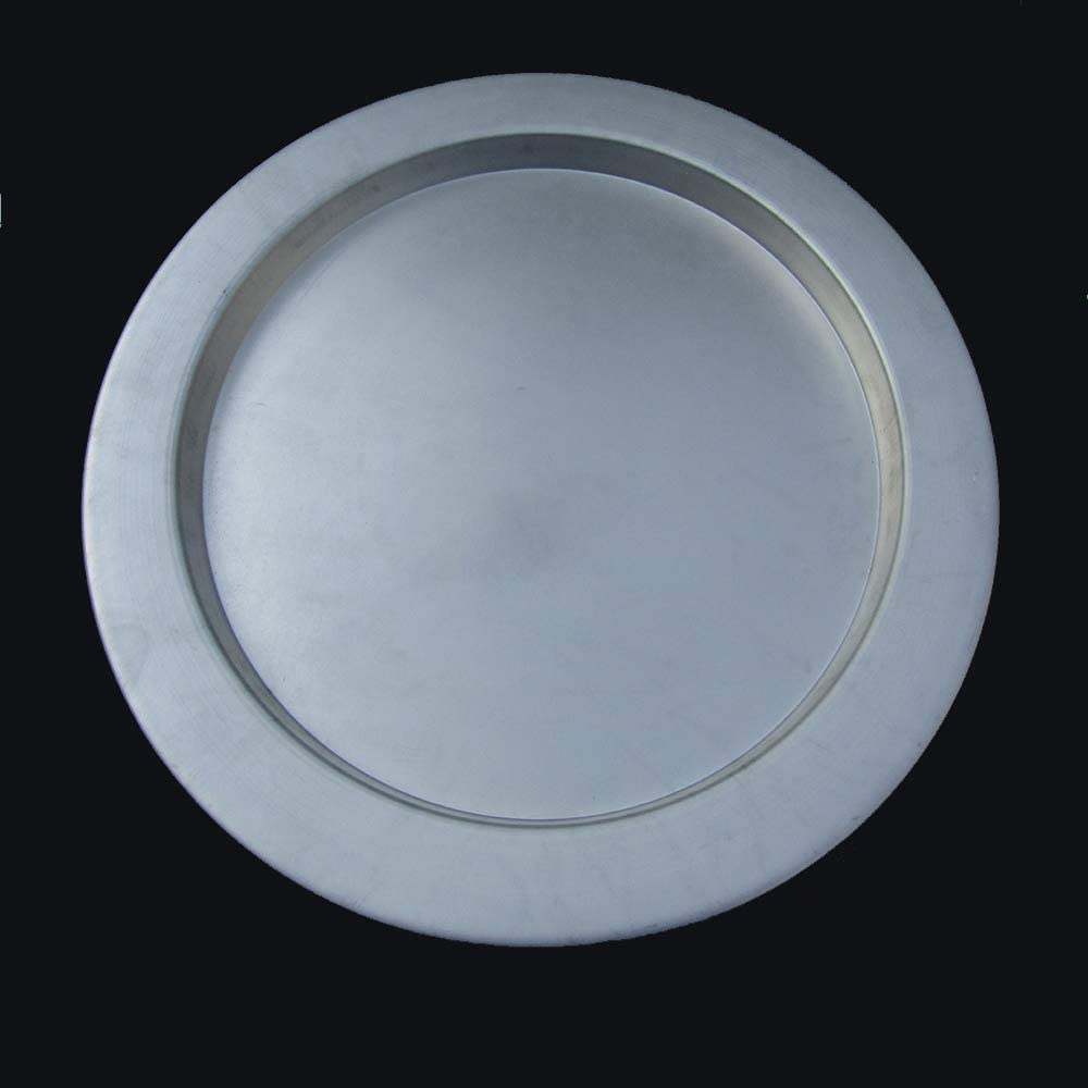 Kunefe Plate Set of 2 - Large Silver Aluminum Kunafa/Knafeh Pans for 4-8 Servings | Perfect for Baking & Serving Turkish Desserts Like Kataifi, Kadaifi & Phyllo Dough | Ideal for Home Cooking, Restaurants & Special Occasions