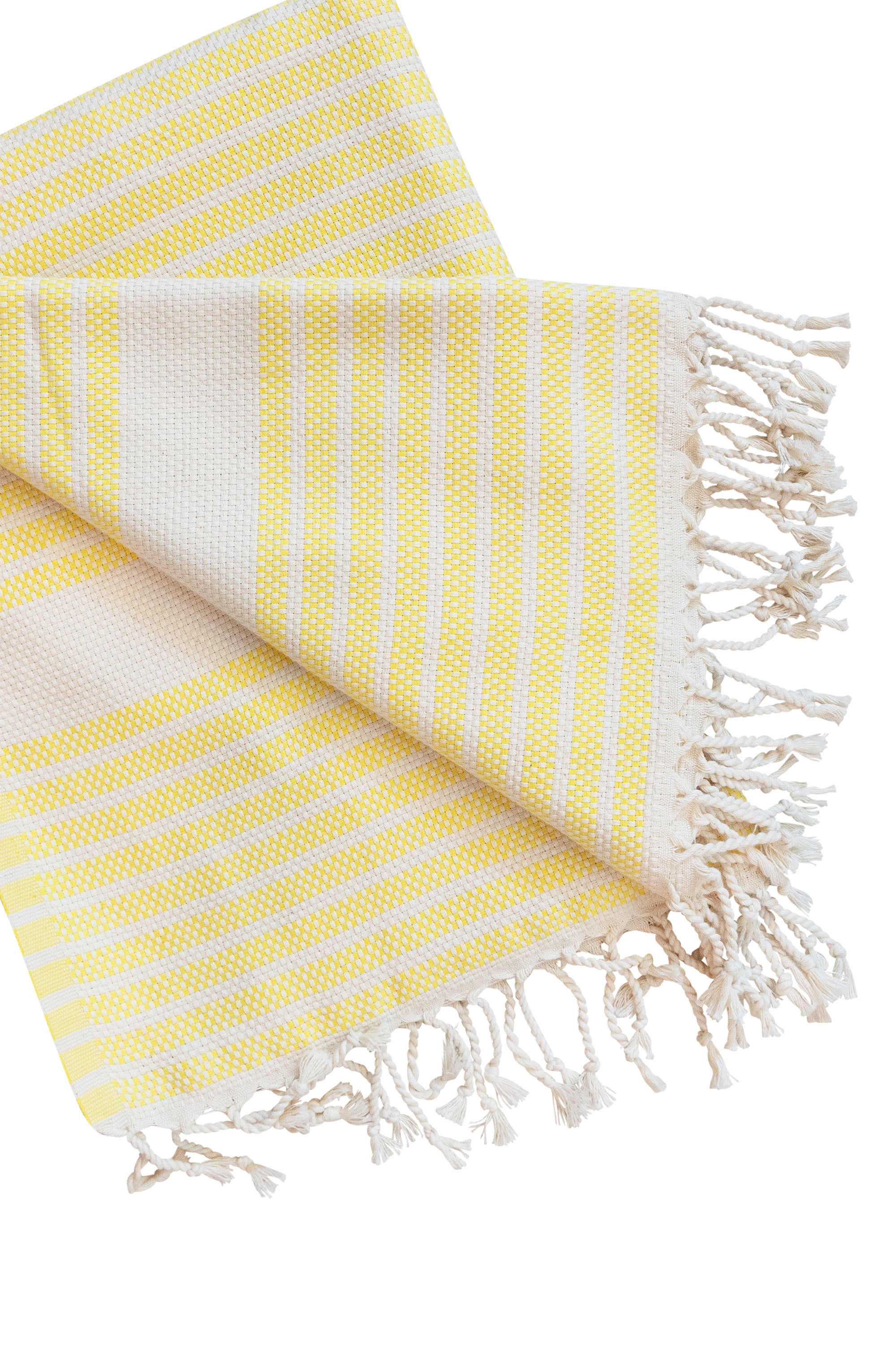 Premium Turkish Cotton Nazar Evil Eye Towel - Soft & Absorbent Bath, Beach & Yoga Towel - Yellow