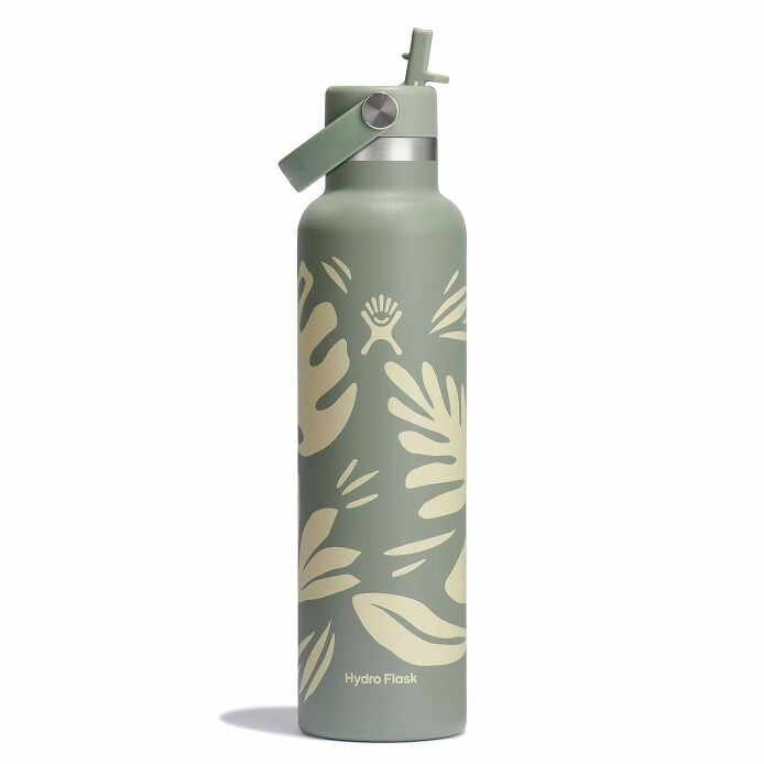 24 oz Standard Mouth Water Bottle with Flex Straw Cap - Leak Proof & BPA Free - Ideal for Gym, Hiking, Travel & Everyday Hydration