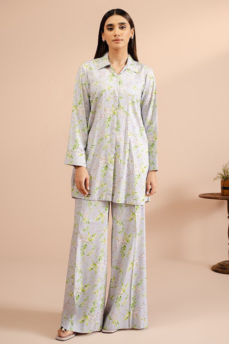 LAVENDER BLOOM 2-Piece Outfit Set (Shirt & Pants) for Women - Casual Summer Wear, Beach Vacation Outfit, Boho Chic Style