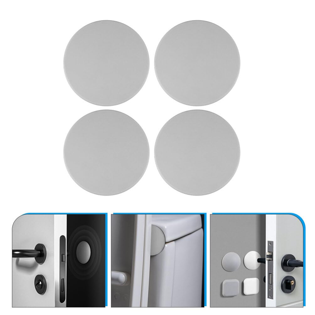 Soft Rubber Door Stopper Wall Protector - Self-Adhesive Bumper for Home & Office Safety