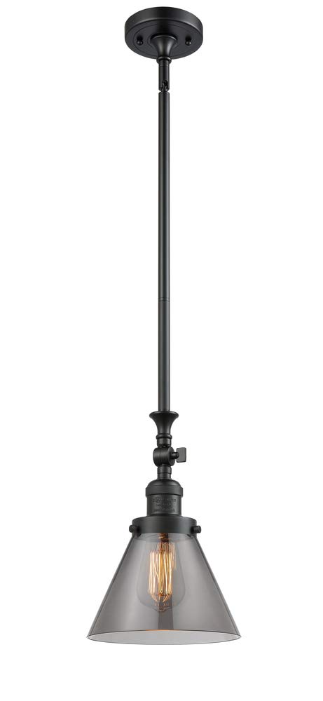 Innovations 208L-BK-M6-LED 2 Light Vertical Bathroom Vanity Light Fixture in Matte Black - Perfect for Modern Bathrooms and Powder Rooms