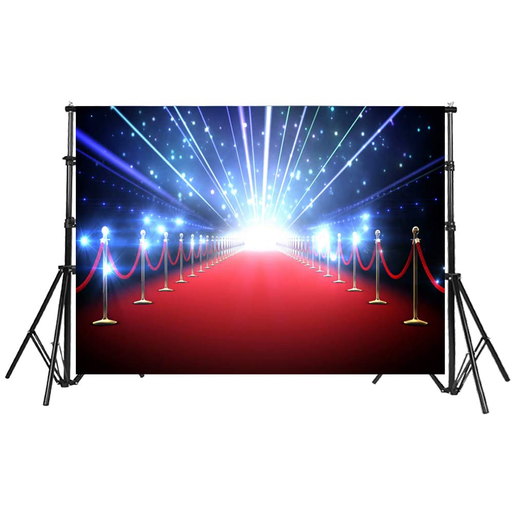 Red Carpet Backdrop 10x8ft for Prom & Party Photography - Elegant Event Decor