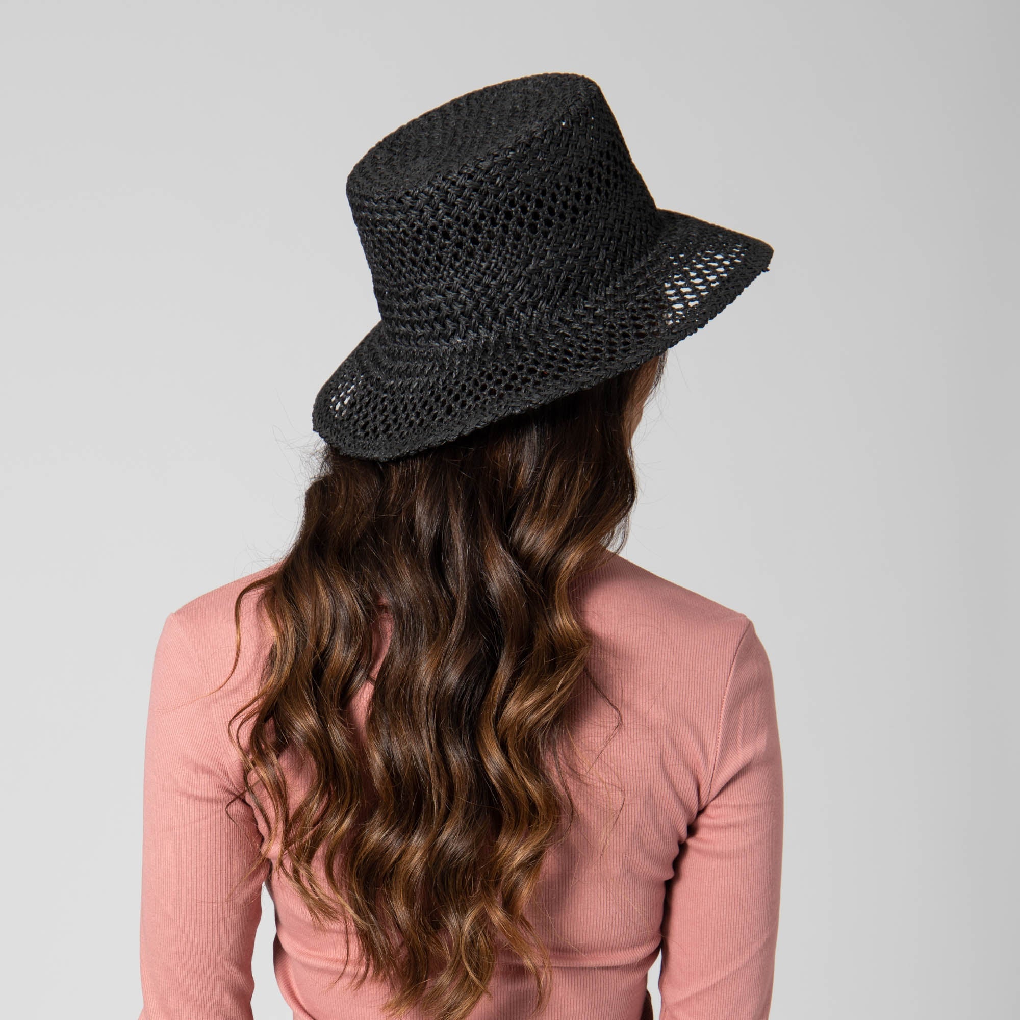 Stylish Woven Paper Bucket Hat with Breathable Ventilation - Perfect for Beach, Summer Outfits & Outdoor Activities