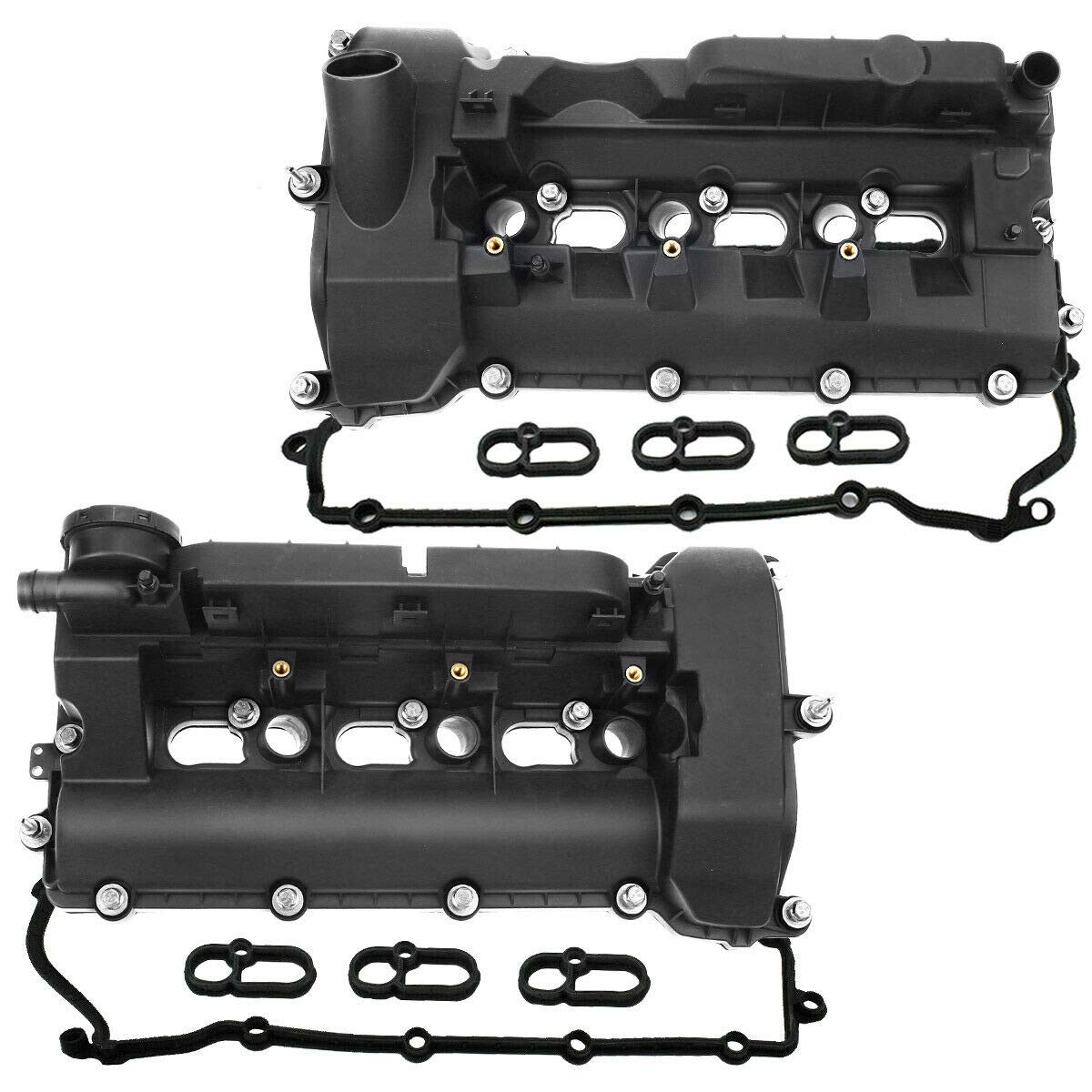 Premium Left & Right Engine Valve Covers with Gasket & Bolts - Compatible with Land Rover Discovery 2017-2020, Range Rover Sport 2017-2019, Range Rover Velar 2018-2019 V6 3.0L - Perfect for Engine Repair & Maintenance