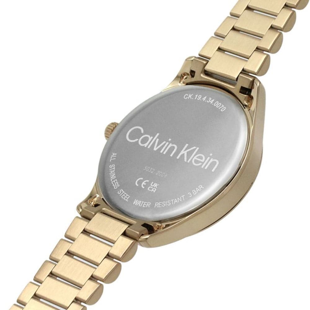 Calvin Klein Rose Gold Dial Stainless Steel Watch for Men & Women - 25200042 | Perfect for Office, Date Night & Everyday Wear