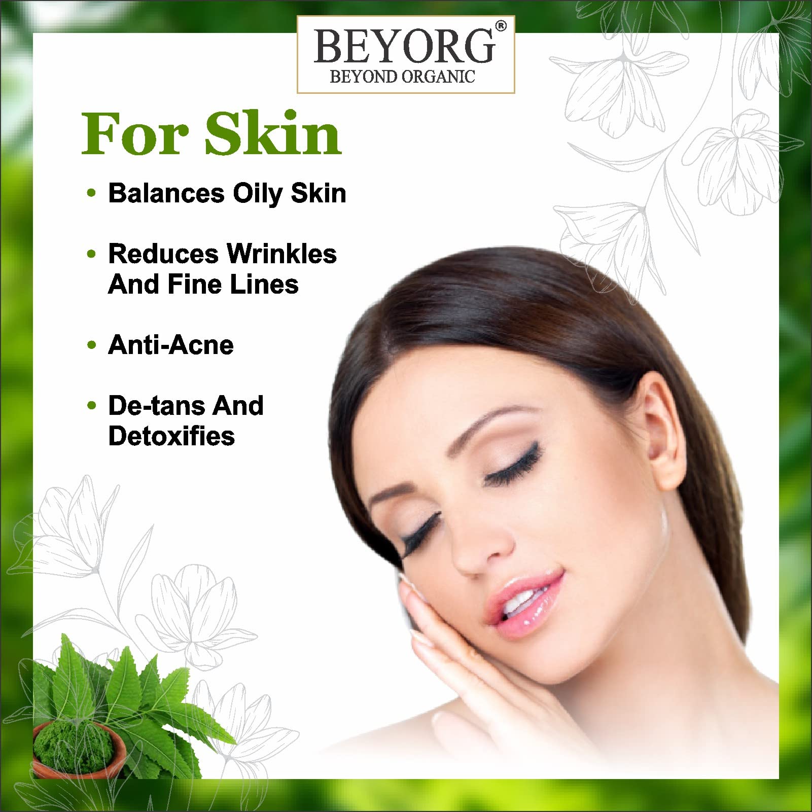 Natural Lemon Peel Powder & Neem Leaves Powder for Clear Skin - 200g Organic Face Pack for Blemishes & Acne Treatment | Perfect for Daily Skincare & DIY Beauty Routines