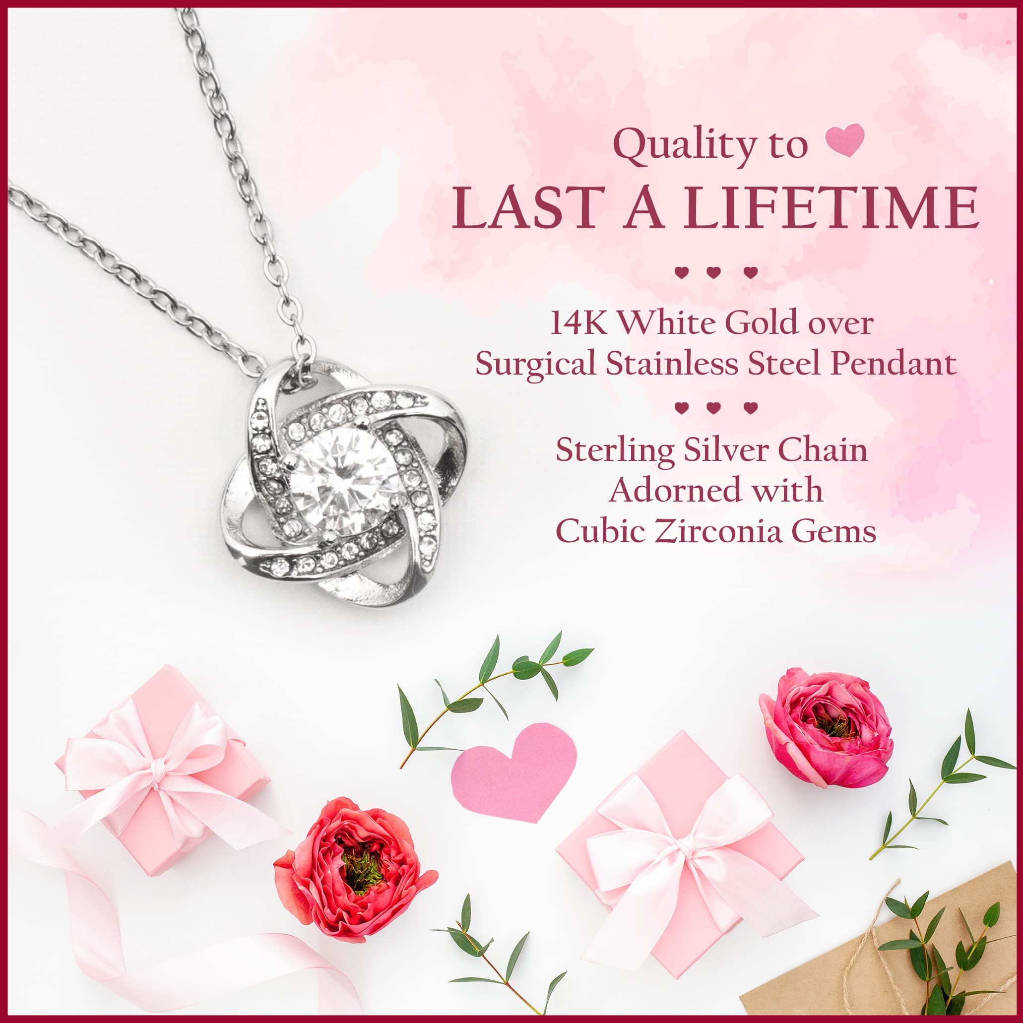 Alluring Beauty Necklace - Romantic Gift for Soulmate with Message Card & Box