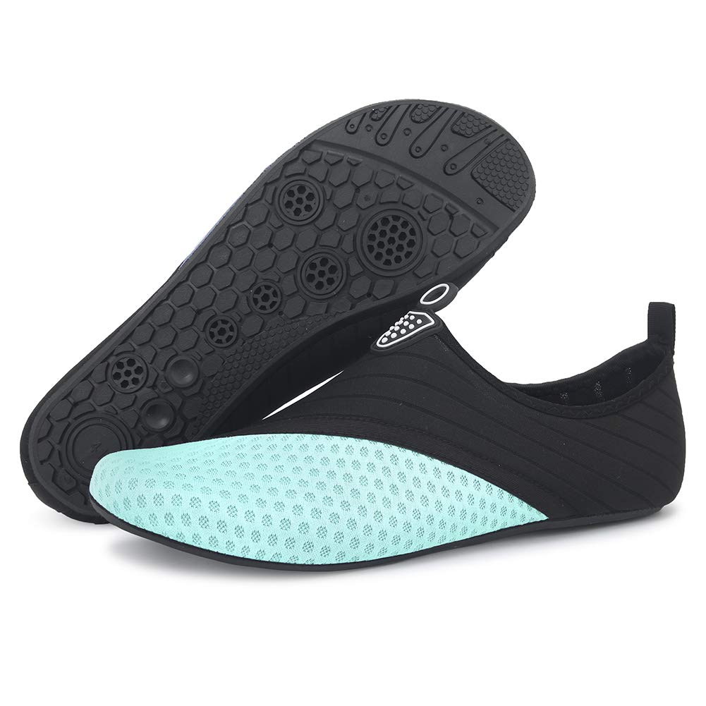 QACOHU Women's & Men's Quick-Dry Water Shoes - Barefoot Skin Shoes for Swimming, Surfing, Diving, Beach & Yoga | Lightweight Aqua Shoes for Pool, Water Sports & Outdoor Activities