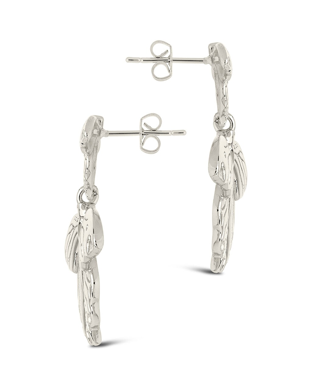 Rowena Butterfly Drop Stud Earrings for Women - Elegant Gold-Plated Dangle Earrings for Everyday Wear & Special Occasions
